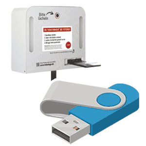 Fotobox mieten mit USB-Stick